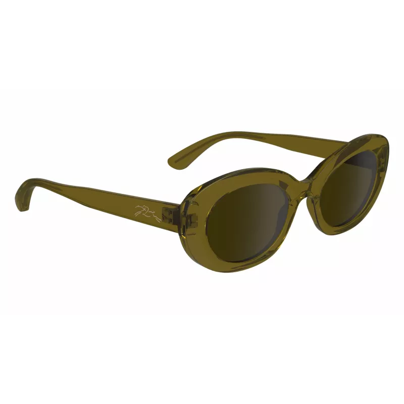 Óculos de sol quadrados de mulher Longchamp LO756S, armação Havana, lentes degradê castanhas, 50/21/140 mm LO756S5021200