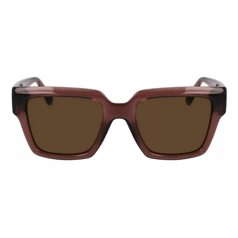 Ferragamo óculos de sol de mulher SF2014S-511 retangulares, armação Havana, lentes Gradient Brown, 54mm