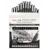 Pentel Arts Pointliner conjunto de canetas de feltro permanentes, 14 larguras de traço diferentes 0,03 mm–3,0 mm, tinta preta (YS20P-14)