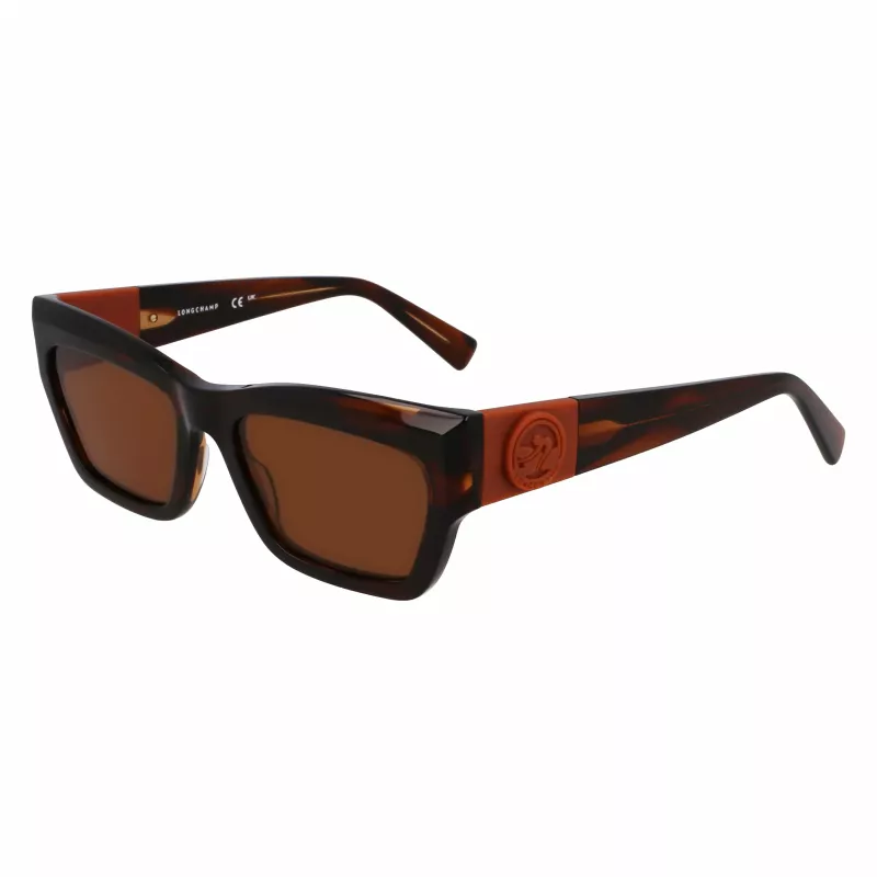 Longchamp LO763S-211 óculos de sol de mulher, armação Havana, lente Gradient Brown, 53mm