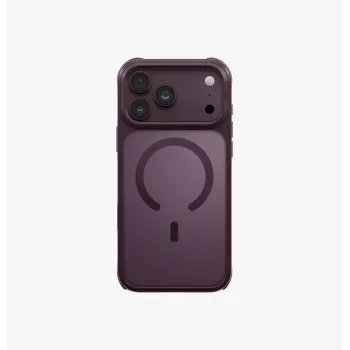 UNIQ Veren Magclick capa de carregamento para iPhone 18 Pro Max / 17 Pro Max – bordô