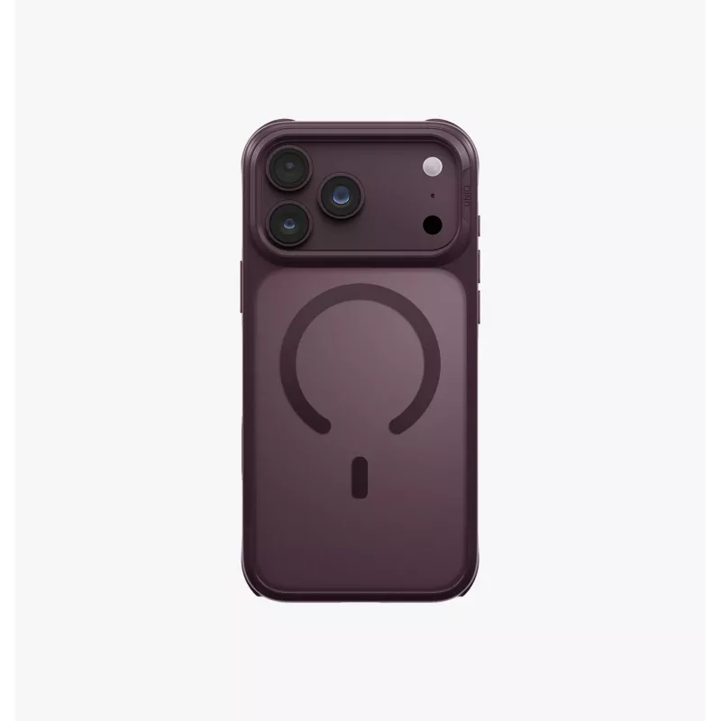 UNIQ Veren Magclick capa de carregamento para iPhone 18 Pro Max / 17 Pro Max – bordô