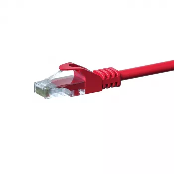 DSIT CAT 5e U/UTP cabo de rede, 0,25 m, vermelho, CCA, RJ45 DC-C55-002