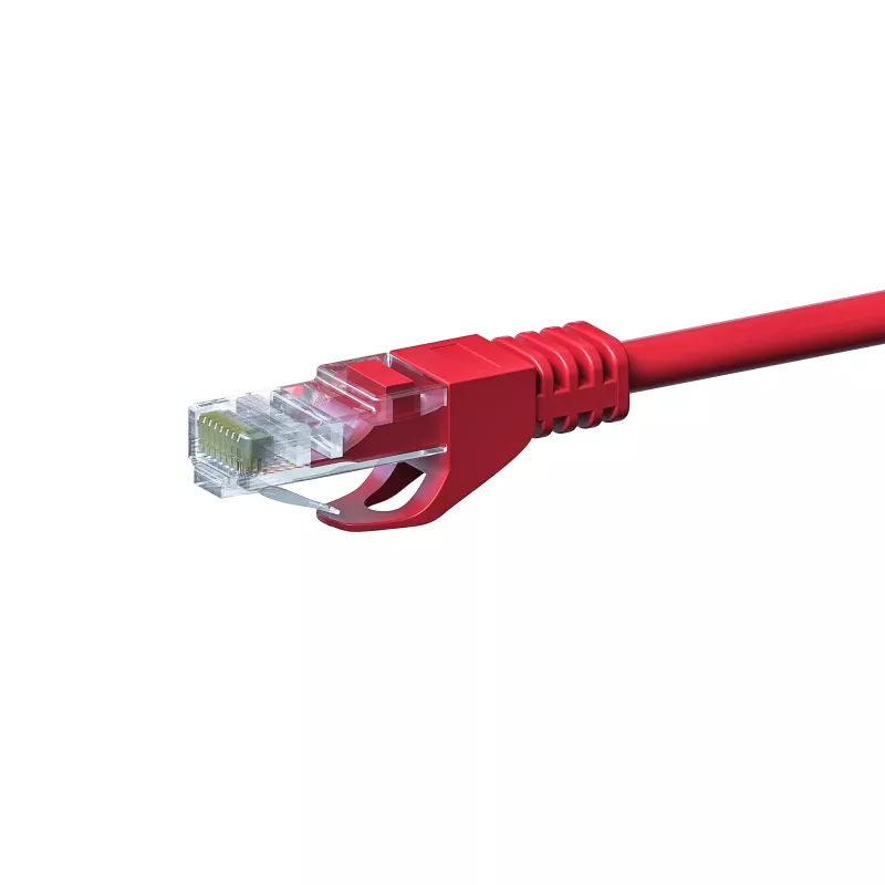 DSIT CAT 5e U/UTP cabo de rede, 0,25 m, vermelho, CCA, RJ45 DC-C55-002