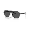 Arnette AN30877538359 óculos de sol de homem, polarizados, armação preta mate, lentes cinzentas, 59/18/145 mm