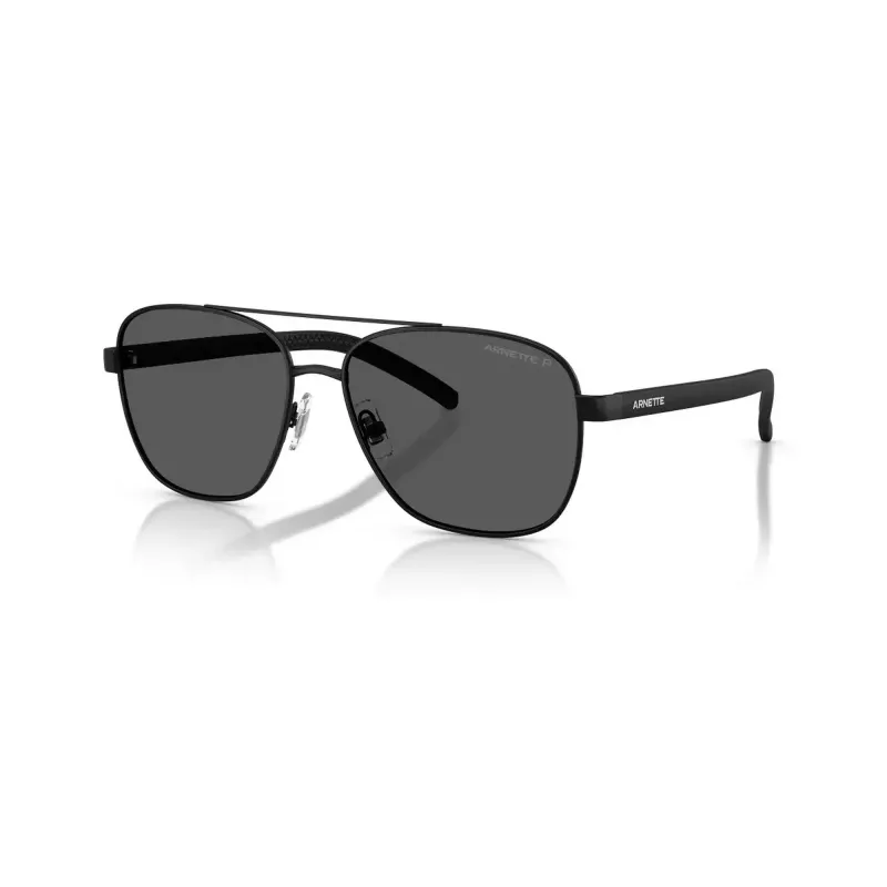 Arnette AN30877538359 óculos de sol de homem, polarizados, armação preta mate, lentes cinzentas, 59/18/145 mm