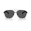 Arnette AN30877538359 óculos de sol de homem, polarizados, armação preta mate, lentes cinzentas, 59/18/145 mm