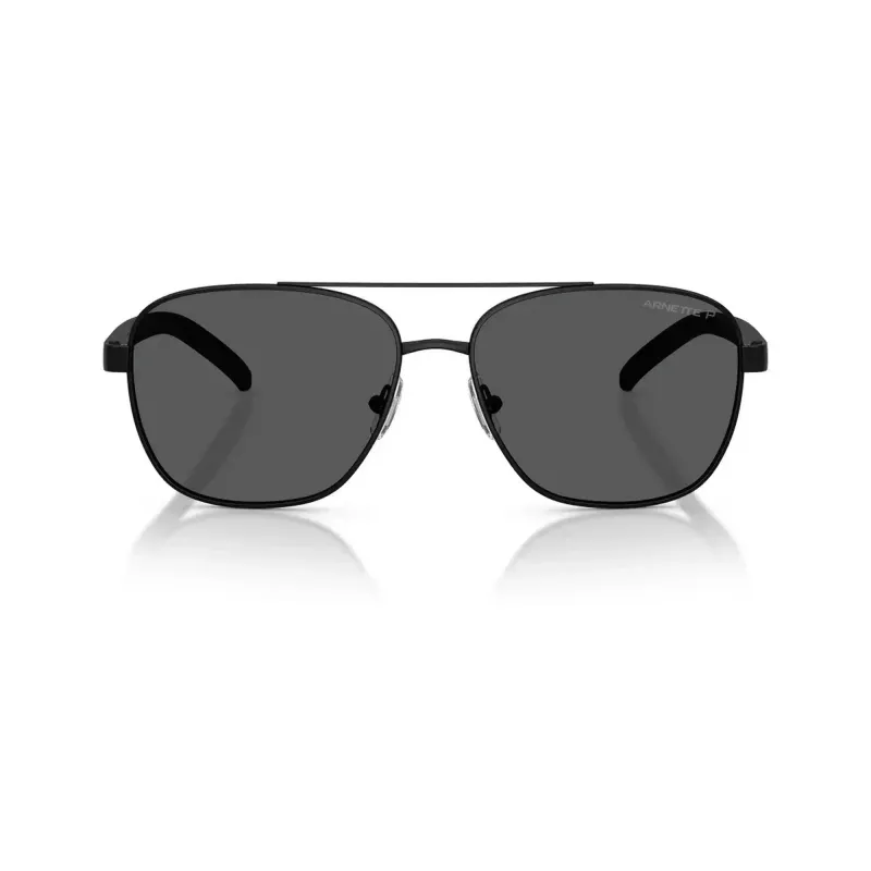 Arnette AN30877538359 óculos de sol de homem, polarizados, armação preta mate, lentes cinzentas, 59/18/145 mm
