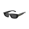 Arnette AN4357-121487 óculos de sol de homem, retangulares, armação preta mate, lentes cinzentas, 53/17/145 mm