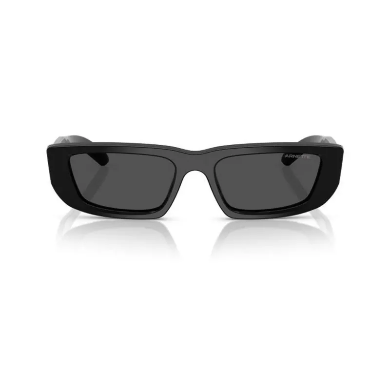 Arnette AN4357-121487 óculos de sol de homem, retangulares, armação preta mate, lentes cinzentas, 53/17/145 mm