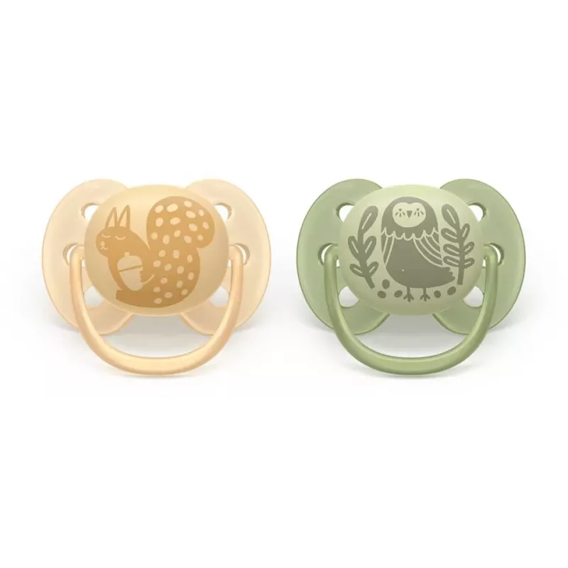 Philips Avent Ultra Soft DECO Chupeta 6-18 meses, pack de 2