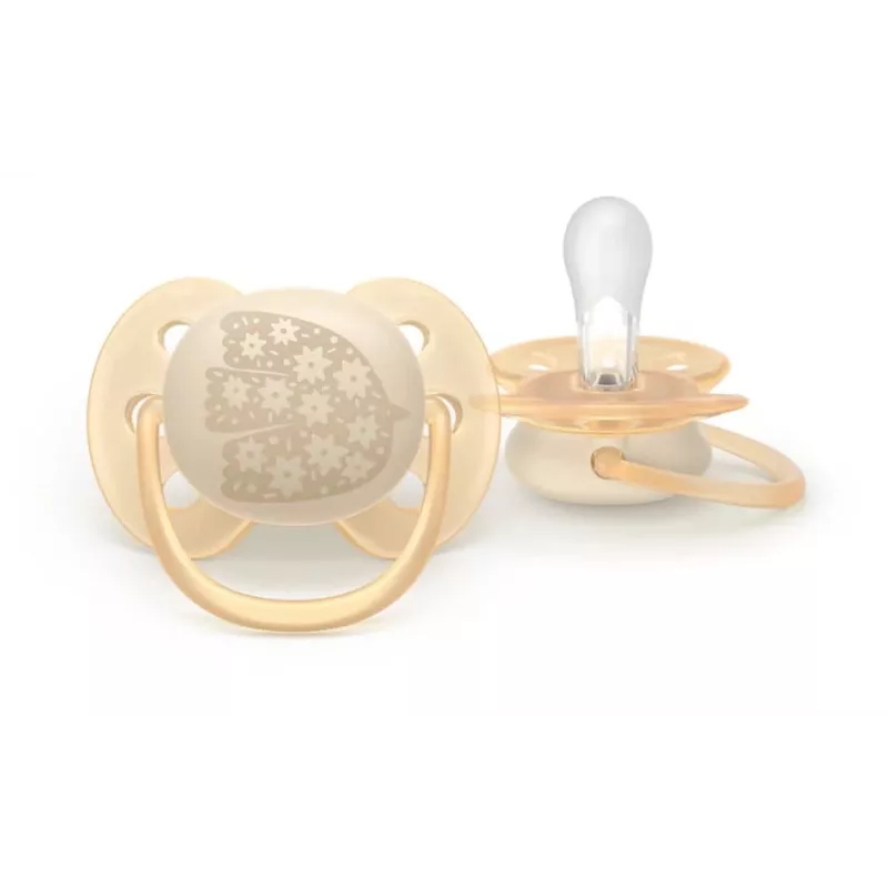 Philips Avent Ultra Soft DECO Chupeta 0-6 meses, pack de 2
