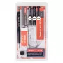 ARISTO mg1 pro Studio Conjunto de canetas técnicas de tinta preta (AR64150)