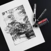 ARISTO mg1 pro Studio Conjunto de canetas técnicas de tinta preta (AR64150)