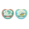 Philips Avent Ultra Air Chupeta Noturna 6-18 Meses, Pack de 2, Menino, Brilha no Escuro