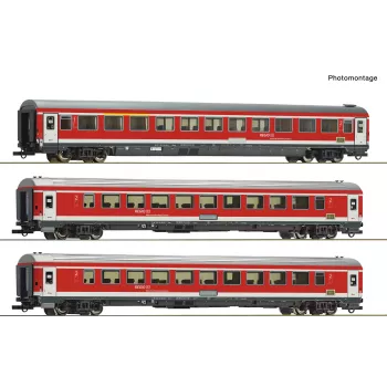 Roco 6200096 H0 Conjunto de 3 peças München-Nürnberg-Express da DB AG