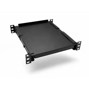 DSIT DS10-FO33 Fundo Fixo Universal de 10 polegadas para Armários de 310mm de profundidade, 1U, Preto