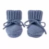 Lodger Slipper Merino Wool Pantufas de Bebé, Storm, 0-6 Meses