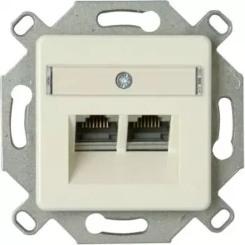 Módulo de tomada de rede RJ45 blindado Cat.6a HEINRICH KOPP, alumínio, 1 porta, LSA 920100004