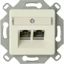 Módulo de tomada de rede RJ45 blindado Cat.6a HEINRICH KOPP, alumínio, 1 porta, LSA 920100004