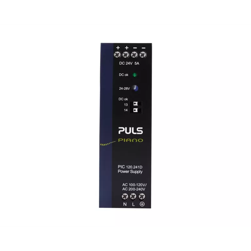 Fonte de alimentação para calha DIN PULS Piano 24V DC 5A 120W (PIC120.241D)