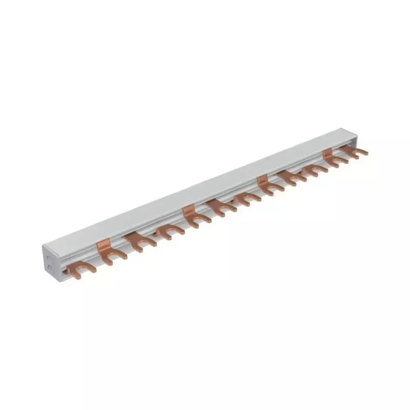 Barramento coletor de garfo trifásico Eaton EVGK-3PHAS/12MODUL, 63A, 12 módulos, 10mm², para xPole MCBs/RCDs (EP-501069)