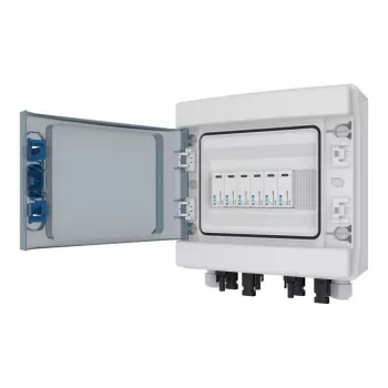 Caixa de string DC fotovoltaica Eaton 2x IN+2x OUT SPD Tipo 2 MC4 (EP-501989)