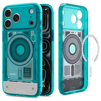 Capa MagSafe Spigen Ultra Hybrid para iPhone 17 Pro Max / 18 Pro Max - C-One Bondi Blue