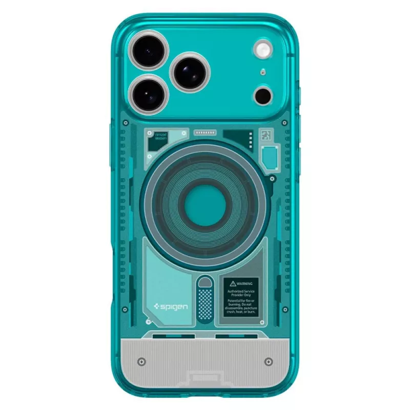 Capa MagSafe Spigen Ultra Hybrid para iPhone 17 Pro Max / 18 Pro Max - C-One Bondi Blue