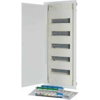 Quadro de distribuição embutido Eaton 5 filas, 60 unidades de módulo KLV-60HWP-F (302412)