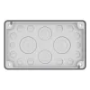 Placa de flange Eaton F3A-2K-M50/16-2 EP-501503 IP55 material isolante EP