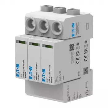 Dispositivo de proteção contra sobretensões fotovoltaico Eaton 1000V Tipo 2 testado (EP-501966)