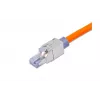 Ficha RJ45 de campo Wirewin WKS FK RJ45 KAT6A, Cat6A, blindada, sem ferramentas, zamac, contactos dourados, para cabo 22-24 AWG, 6-9mm