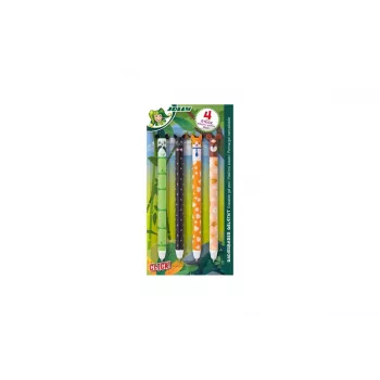 Caneta de gel JOLLY motivos animais 0,5 mm Azul, 4 unidades (7005-0005)