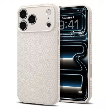 Capa Spigen Liquid Air para iPhone 17 Pro / 18 Pro - Natural Titanium