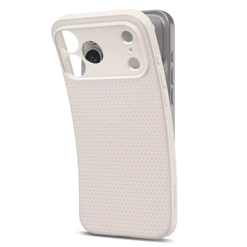 Capa Spigen Liquid Air para iPhone 17 Pro / 18 Pro - Natural Titanium