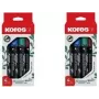 Marcador permanente Kores ECO XP1, ponta redonda, 3 mm, várias cores, pack de 4 M20764