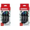 Marcador permanente Kores ECO XP1, ponta redonda, 3 mm, várias cores, pack de 4 M20764