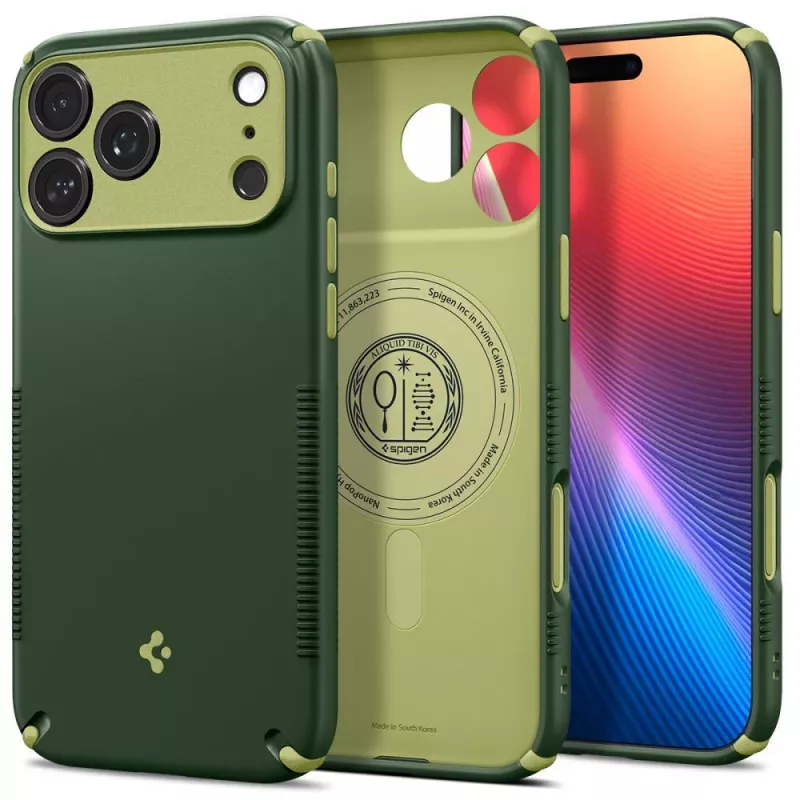 Capa Spigen Nano Pop Hybrid Mag MagSafe para iPhone 17 Pro / 18 Pro – verde