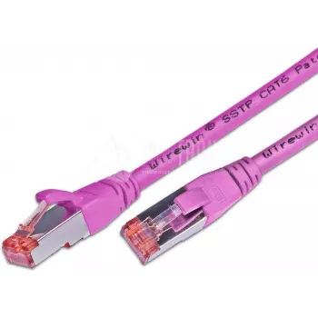 Cabo de rede S/FTP CAT6 0,25 m Wirewin, rosa (PKW-PIMF-KAT6 0.25 MG)