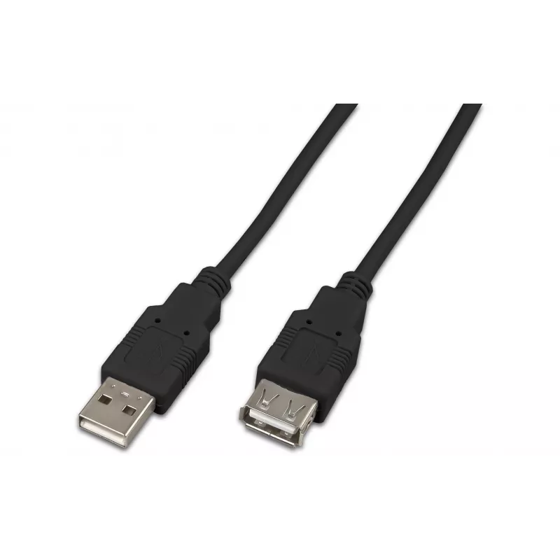 Cabo de extensão USB 2.0 Wirewin USB A-A MF 0.15 SW, 0,15 m, preto