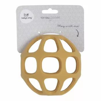 Bola de mordedura de silicone BABY'S ONLY BO-860.862.017.50, 0+, ocre
