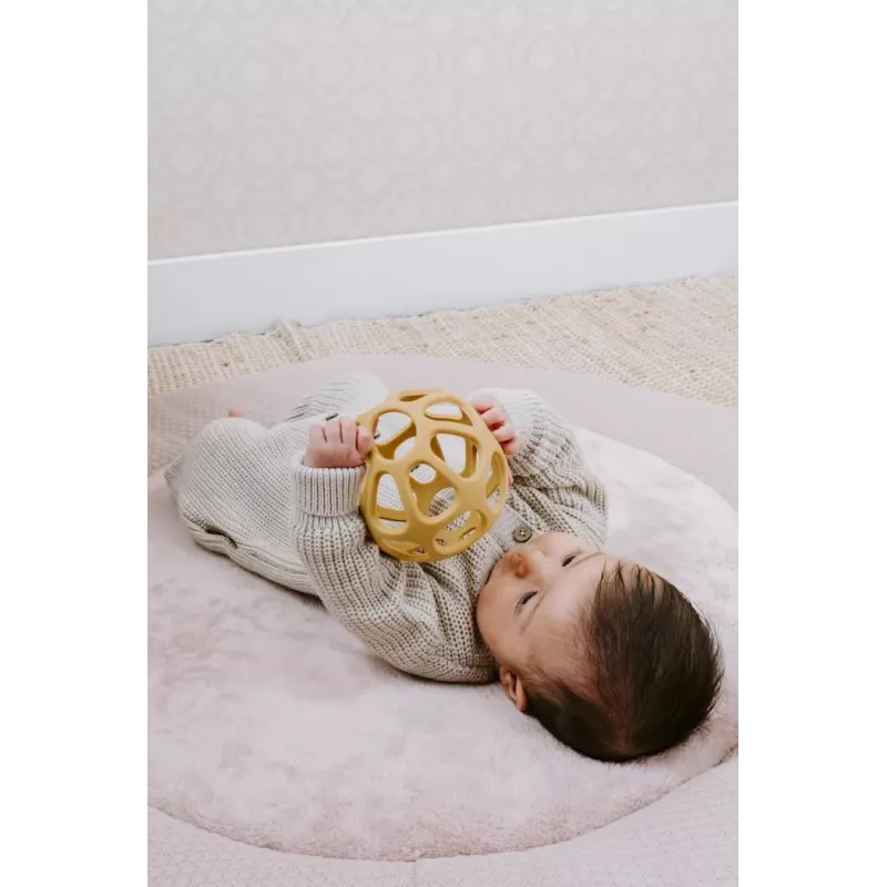 Bola de mordedura de silicone BABY'S ONLY BO-860.862.017.50, 0+, ocre