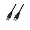 Cabo de extensão USB 2.0 Wirewin USB A-A MF 0.5 SW, 0,5 m, preto