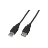 Cabo de extensão USB 2.0 Wirewin USB A-A MF 0.5 SW, 0,5 m, preto
