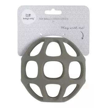 Bola de mordedura de silicone BABY'S ONLY BO-860.862.125.50, 0+, Urban Green