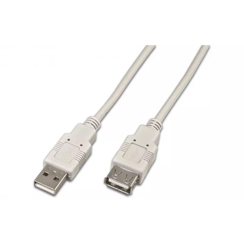 Cabo de extensão USB 2.0 Wirewin USB A-A MF 0.5 GR, 0,5 m, cinzento