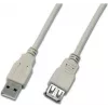Cabo de extensão USB 2.0 Wirewin USB A-A MF 2.0 GR, 2 m, cinzento