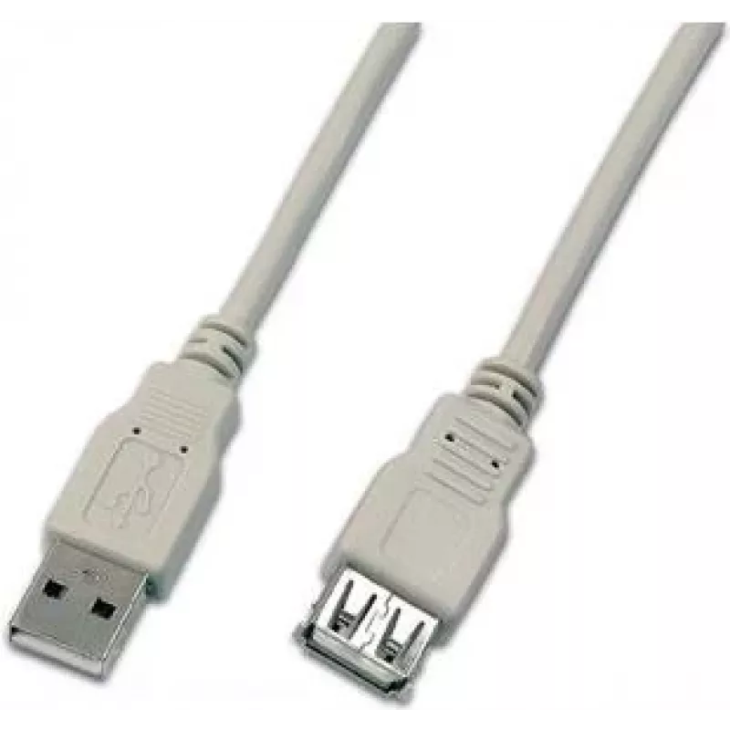 Cabo de extensão USB 2.0 Wirewin USB A-A MF 2.0 GR, 2 m, cinzento