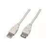 Cabo de extensão USB 2.0 Wirewin USB A-A MF 2.0 GR, 2 m, cinzento
